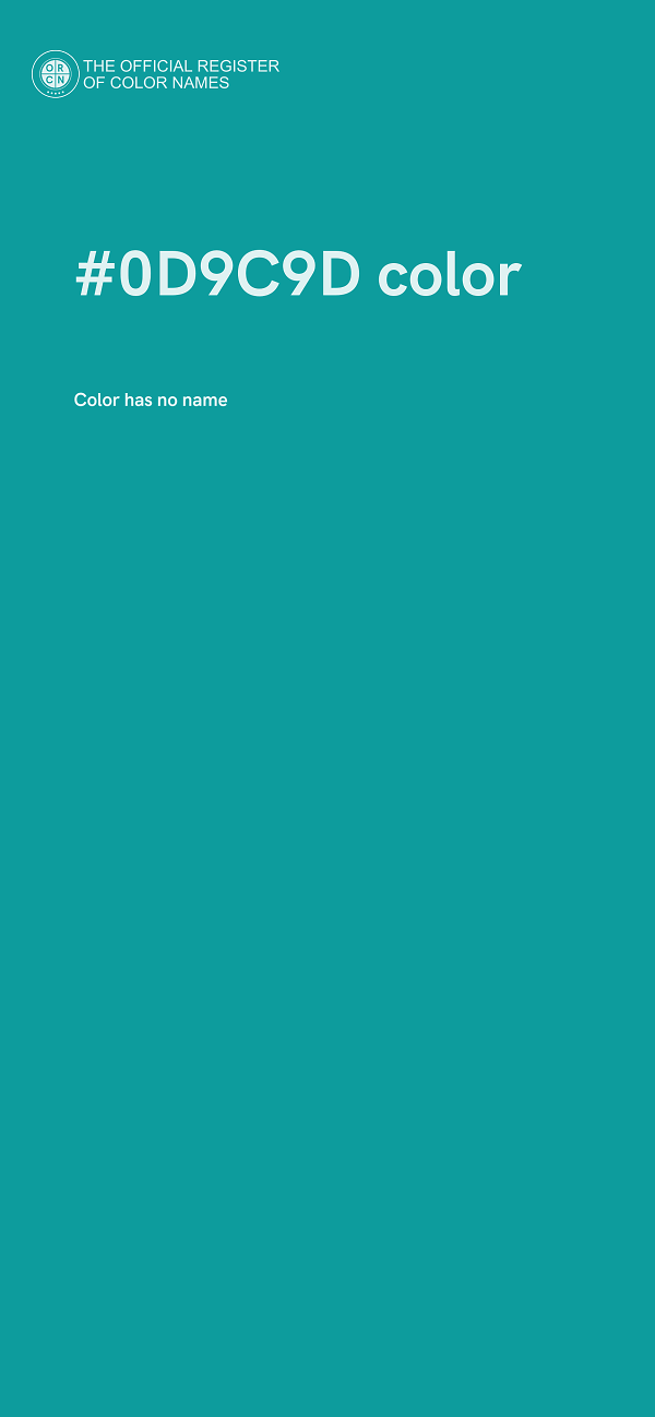 #0D9C9D color image