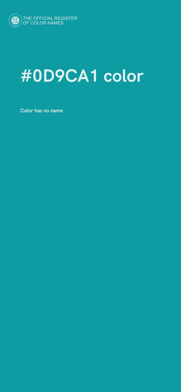 #0D9CA1 color image