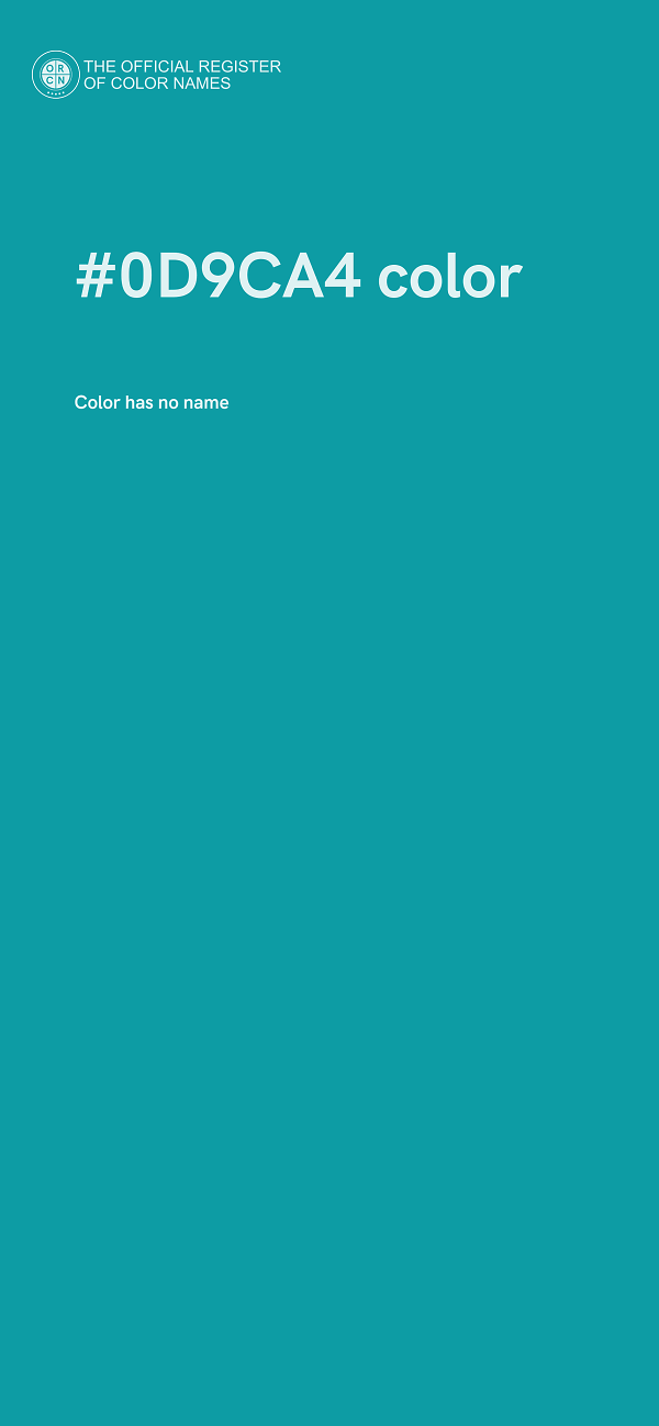 #0D9CA4 color image