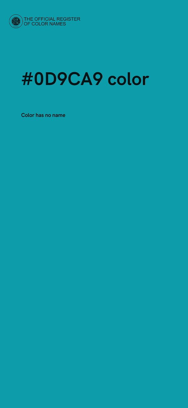 #0D9CA9 color image