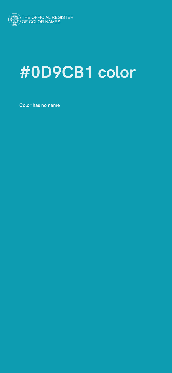#0D9CB1 color image