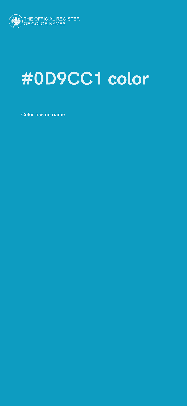 #0D9CC1 color image