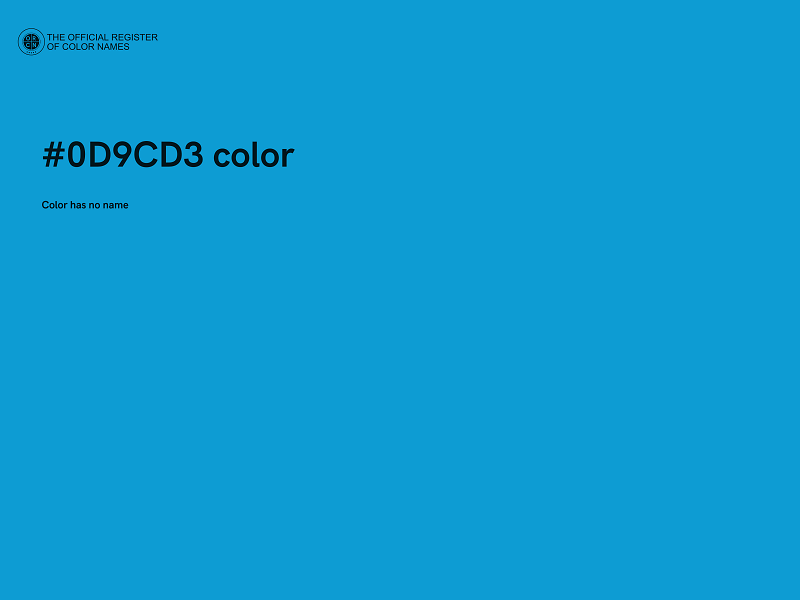 #0D9CD3 color image