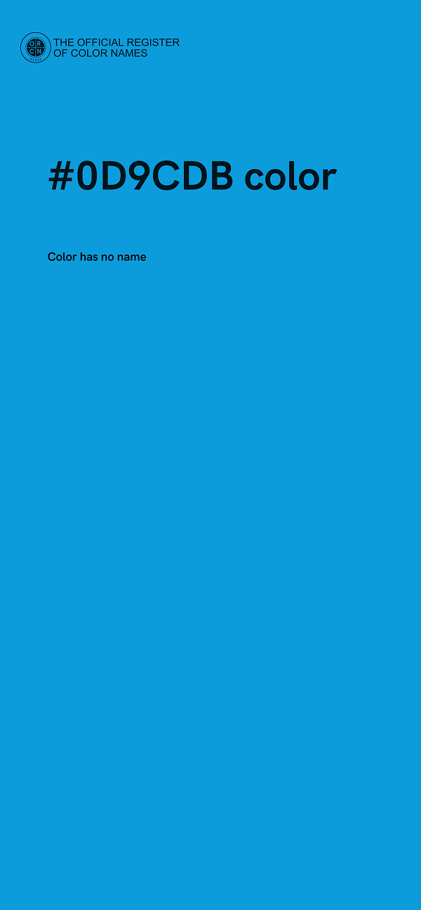 #0D9CDB color image