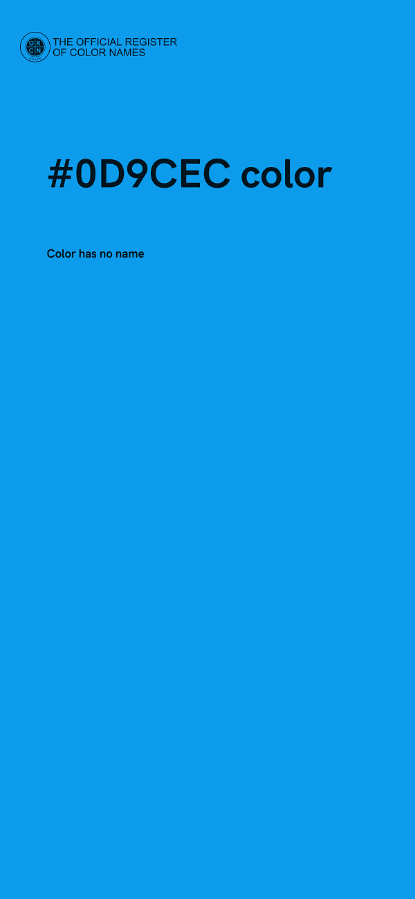 #0D9CEC color image