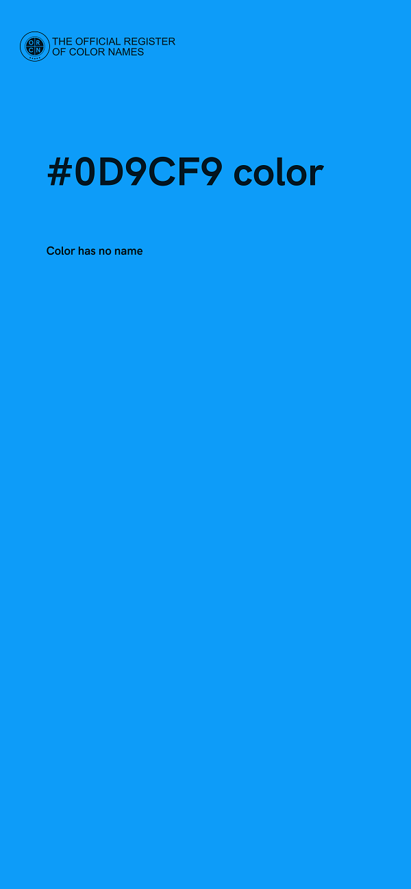 #0D9CF9 color image