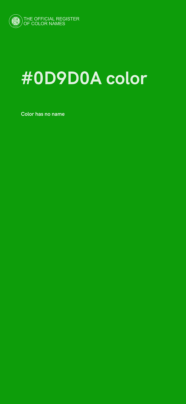 #0D9D0A color image