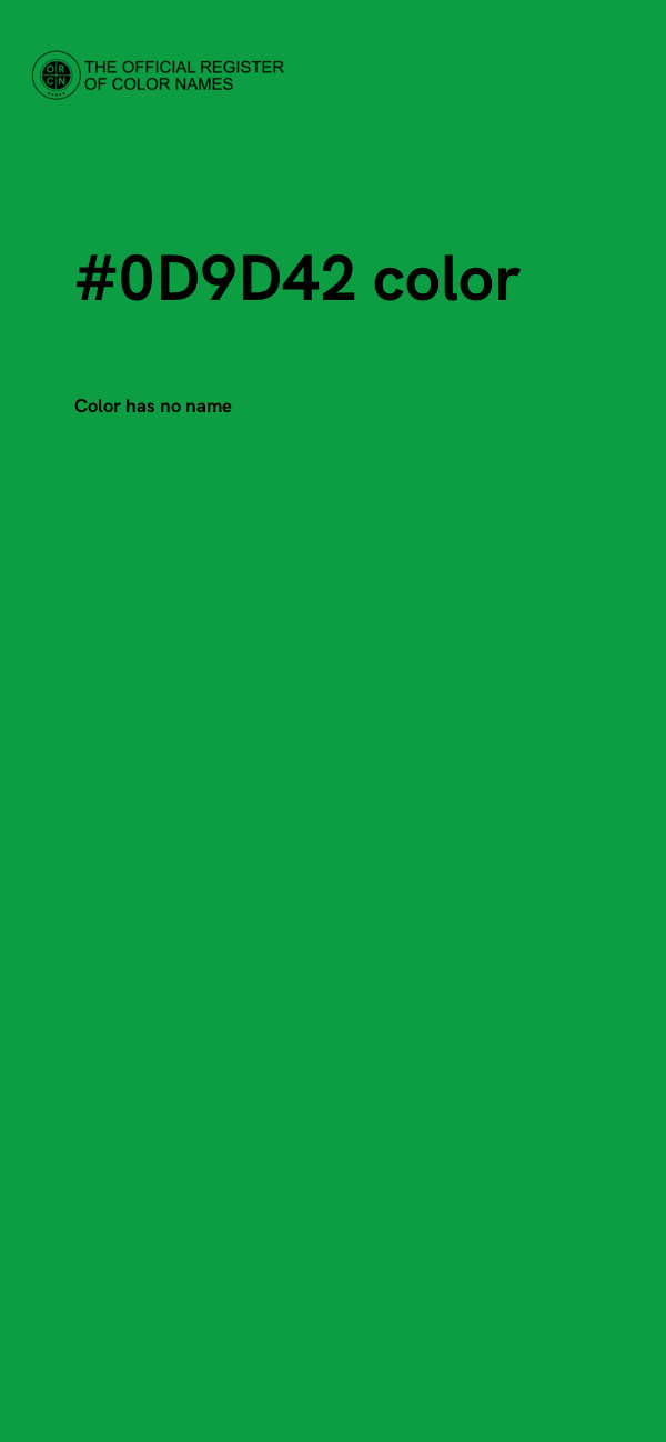 #0D9D42 color image