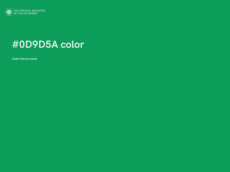 #0D9D5A color image