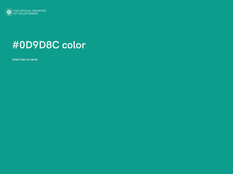 #0D9D8C color image