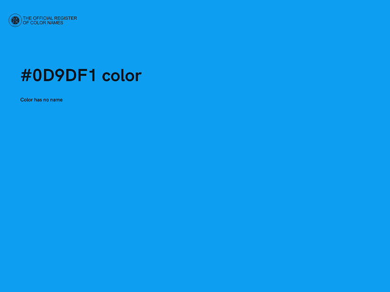 #0D9DF1 color image