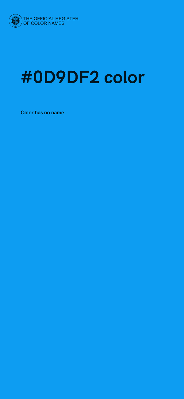 #0D9DF2 color image