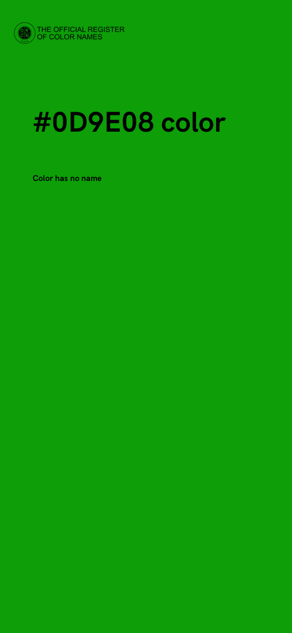 #0D9E08 color image