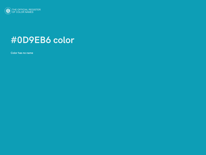 #0D9EB6 color image