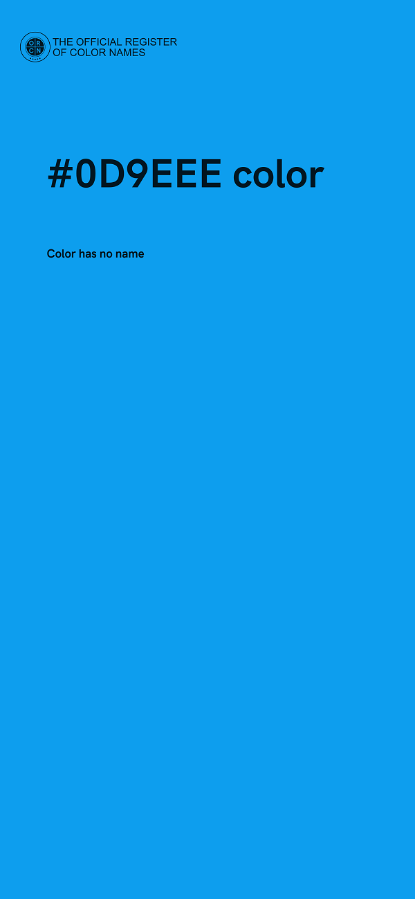 #0D9EEE color image