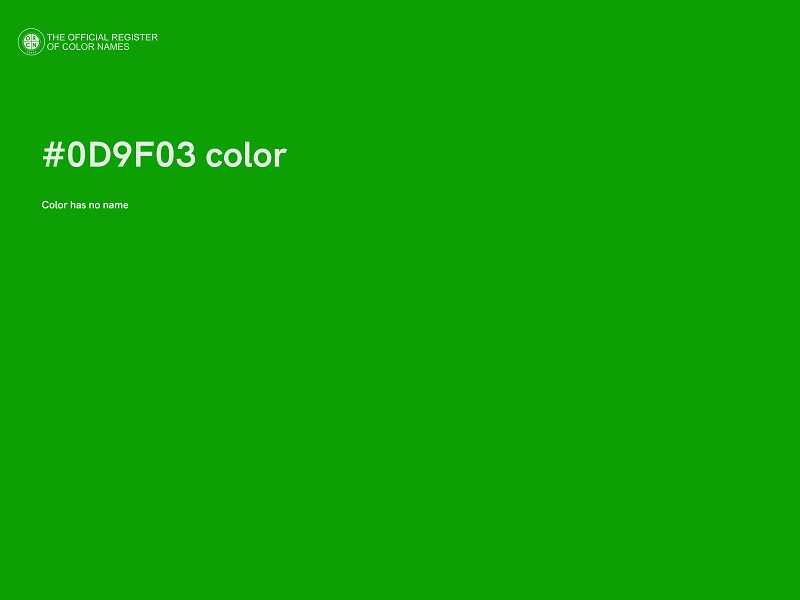 #0D9F03 color image