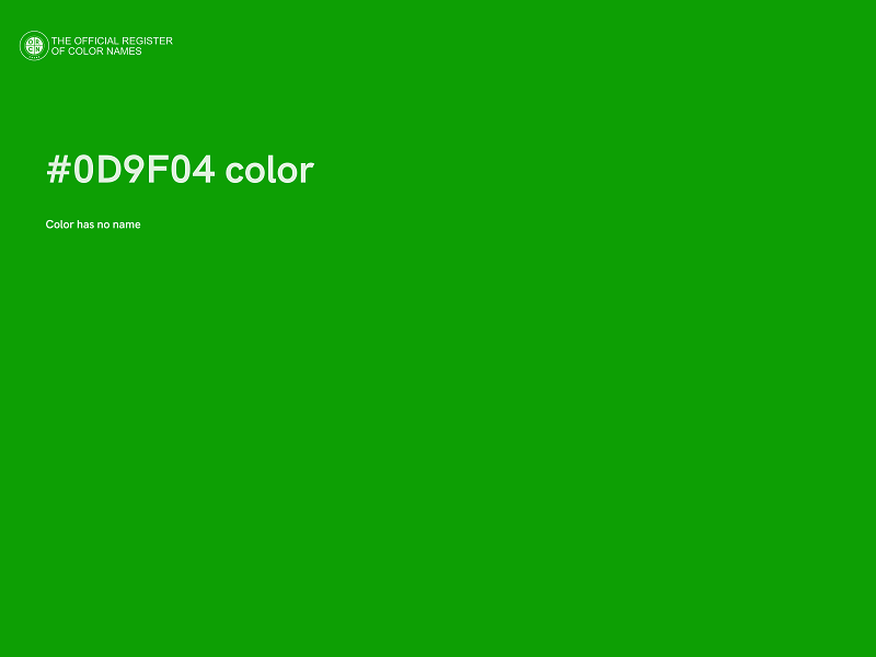 #0D9F04 color image