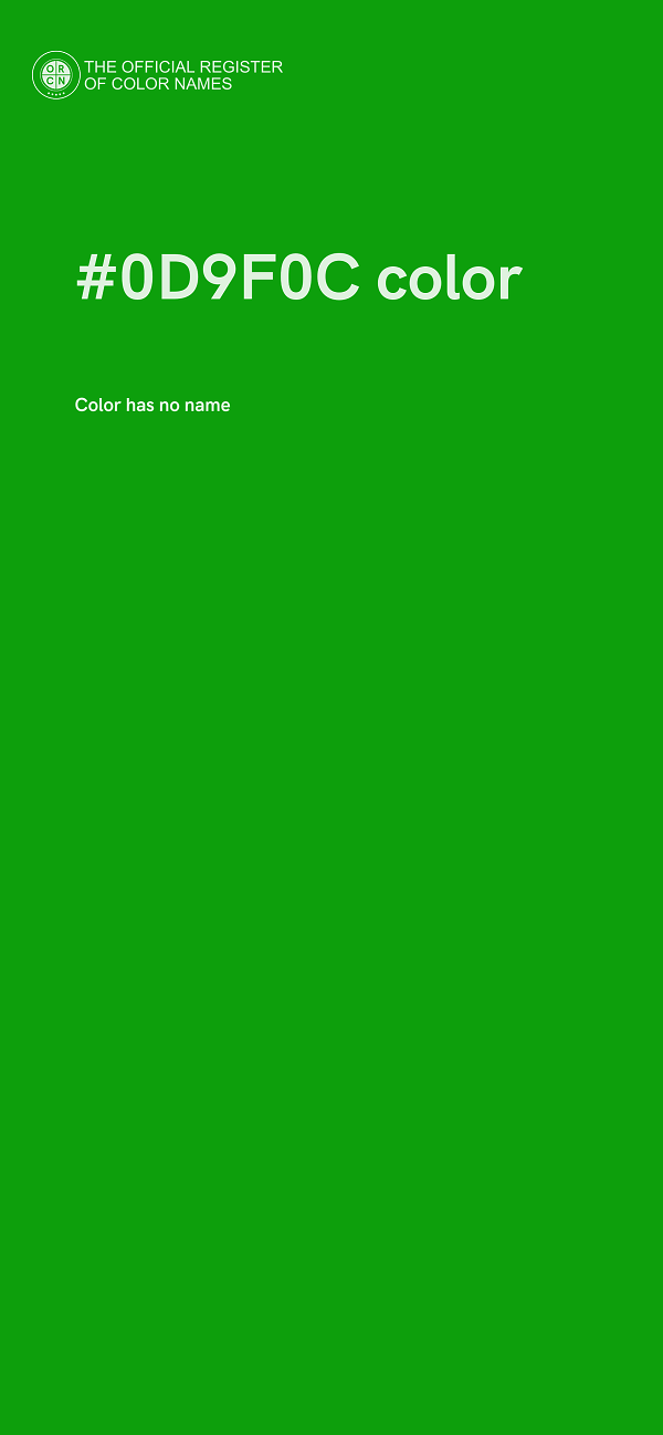#0D9F0C color image