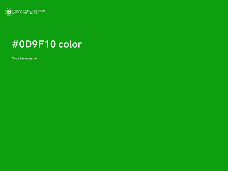 #0D9F10 color image