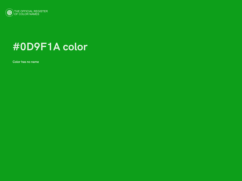 #0D9F1A color image