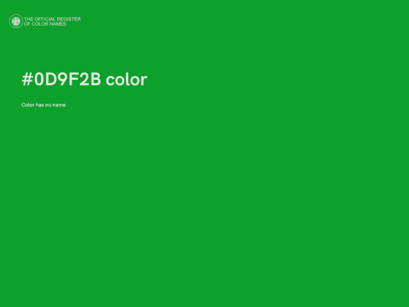 #0D9F2B color image
