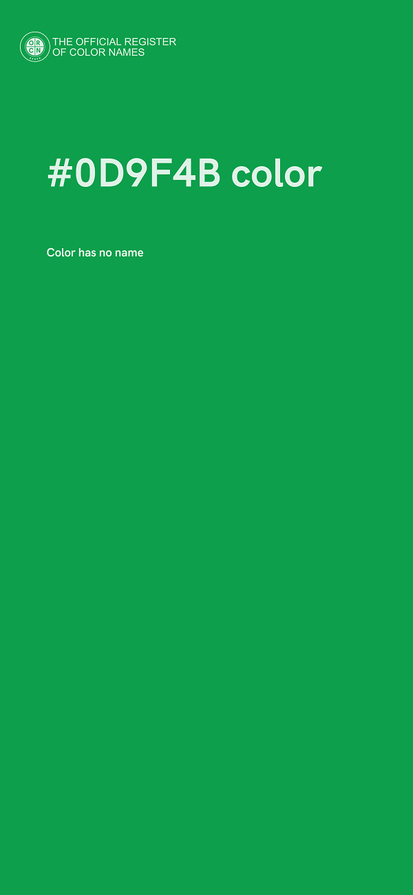 #0D9F4B color image