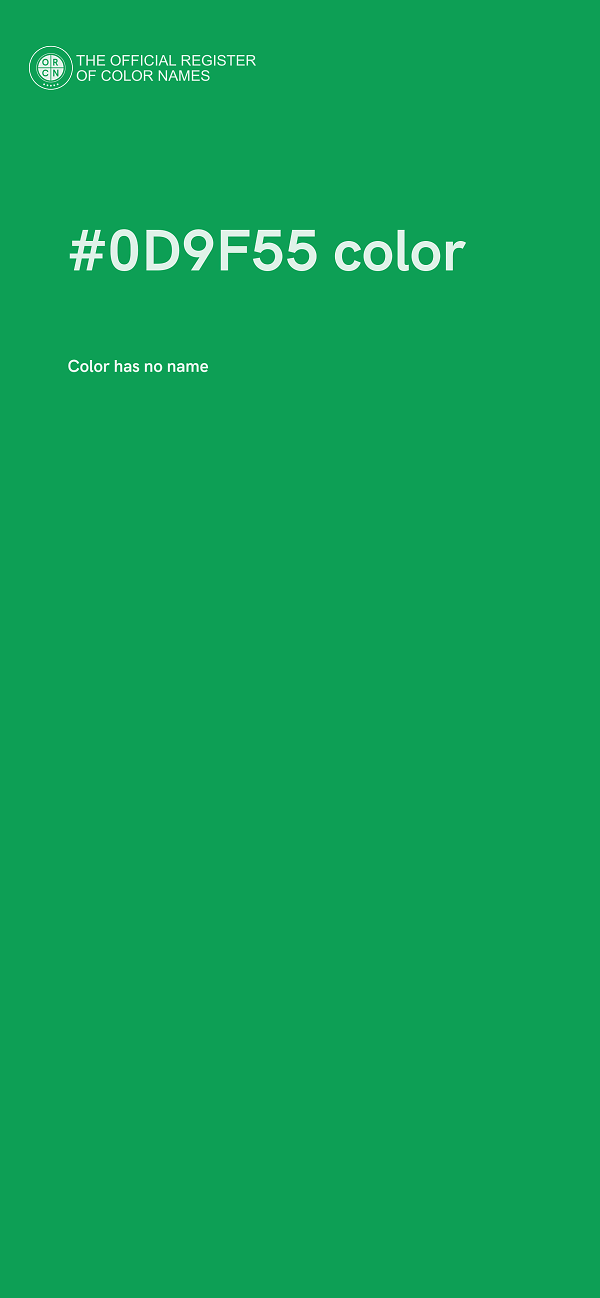 #0D9F55 color image