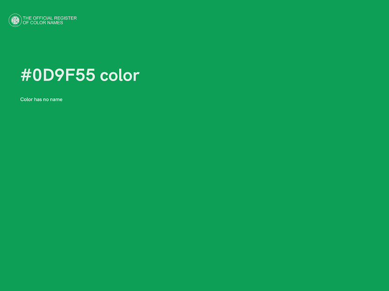 #0D9F55 color image