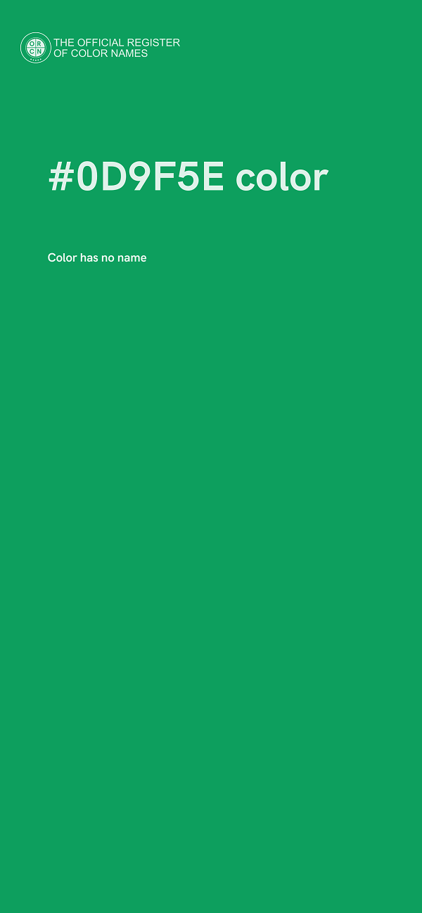 #0D9F5E color image