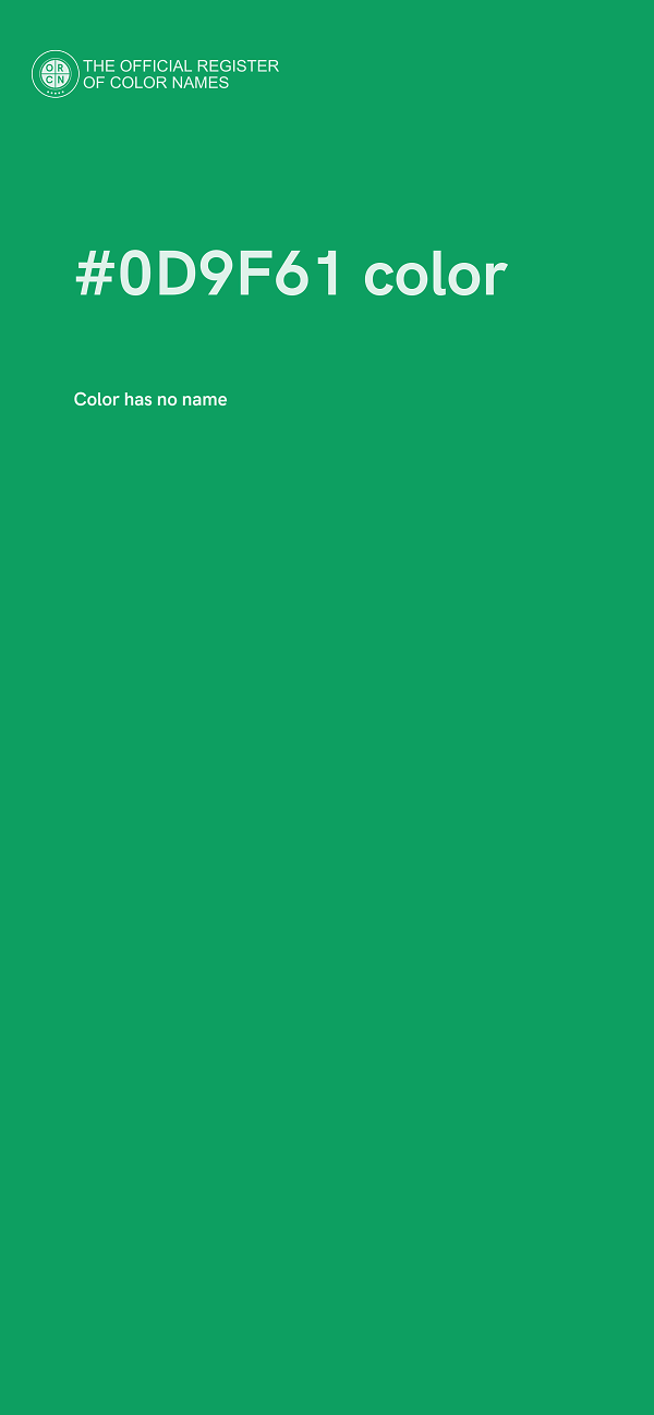 #0D9F61 color image
