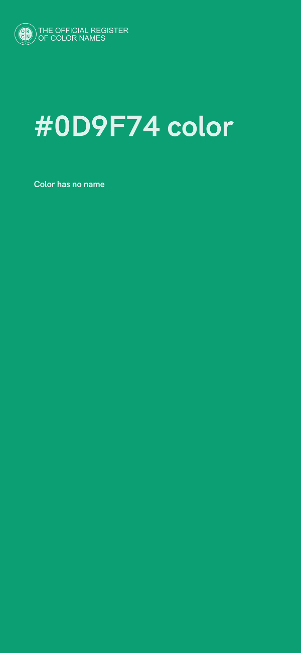 #0D9F74 color image