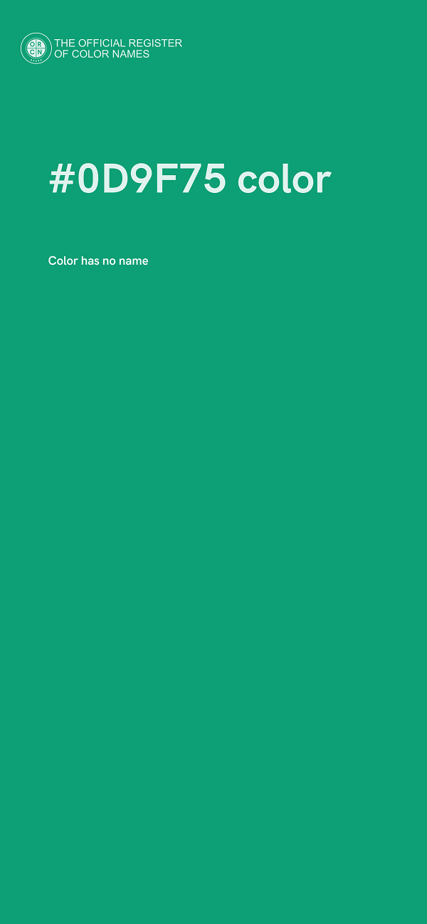 #0D9F75 color image