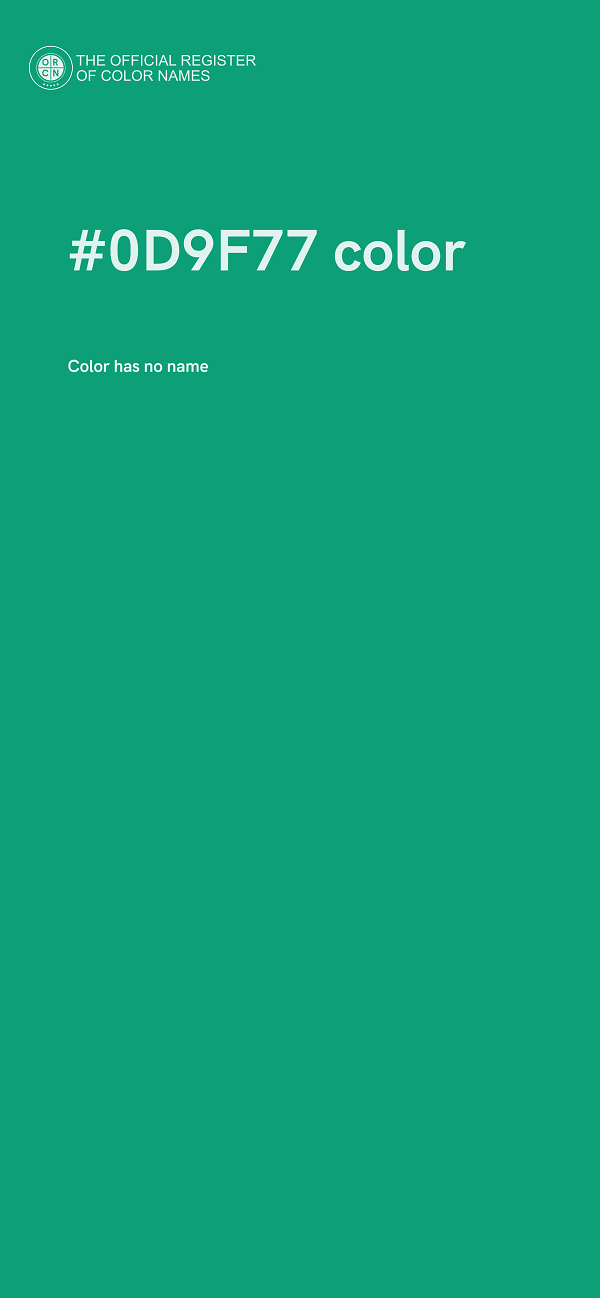 #0D9F77 color image