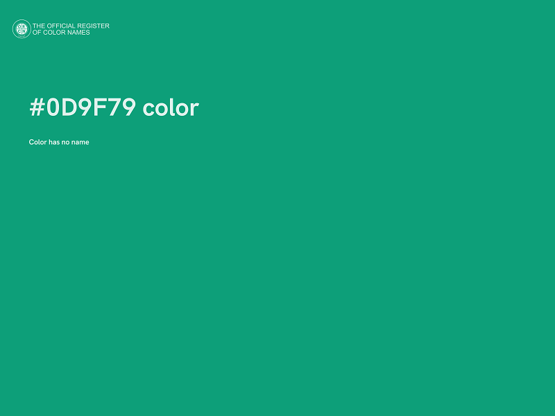 #0D9F79 color image