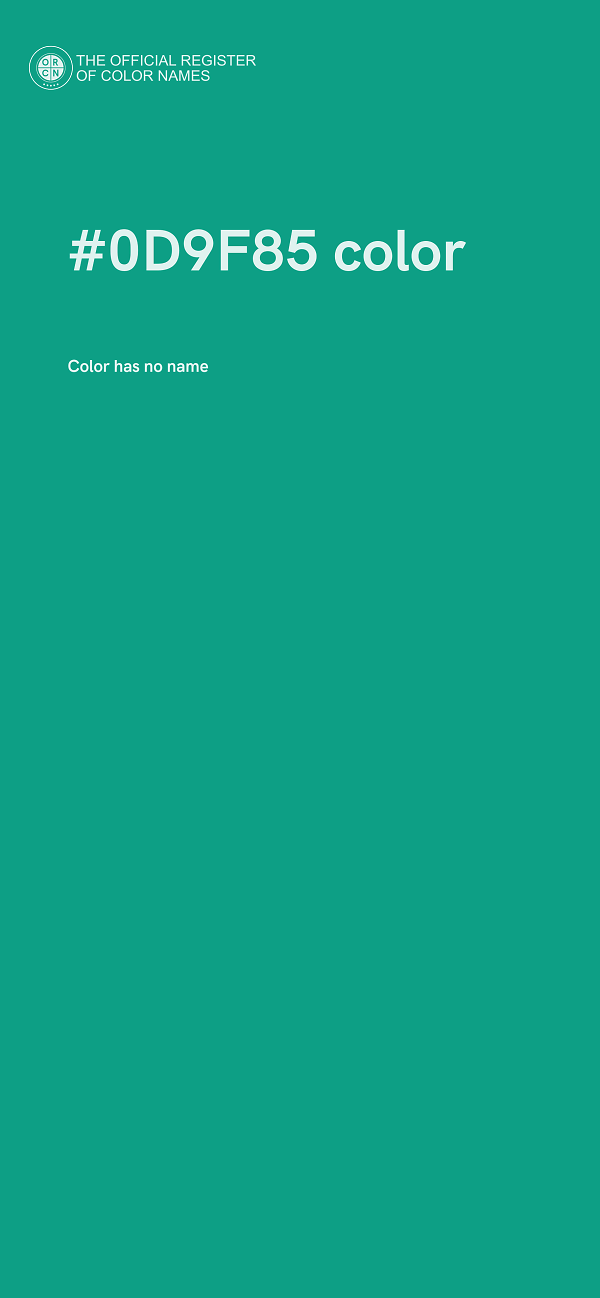 #0D9F85 color image