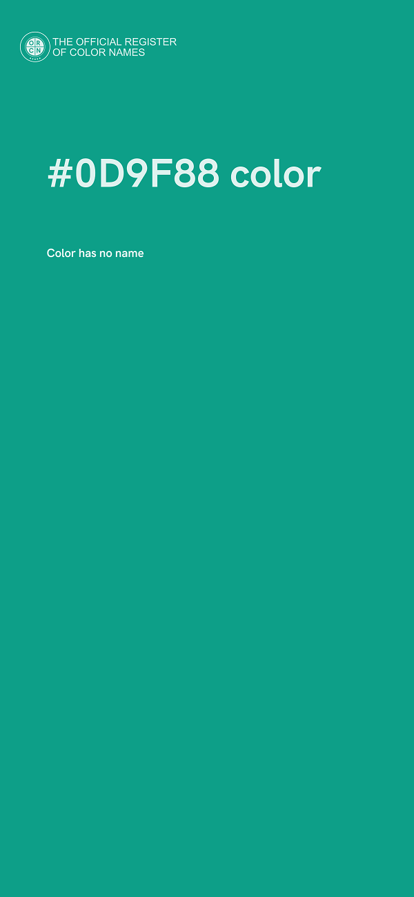#0D9F88 color image