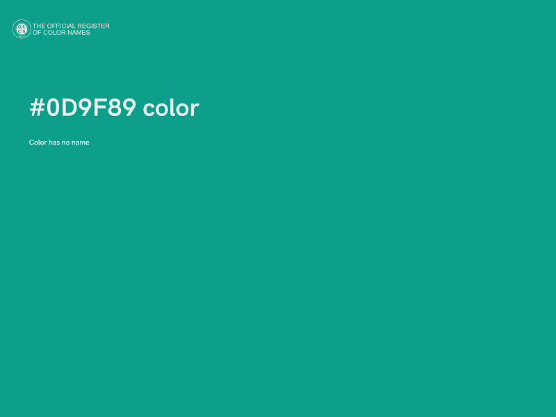 #0D9F89 color image