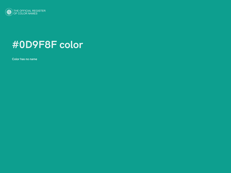 #0D9F8F color image