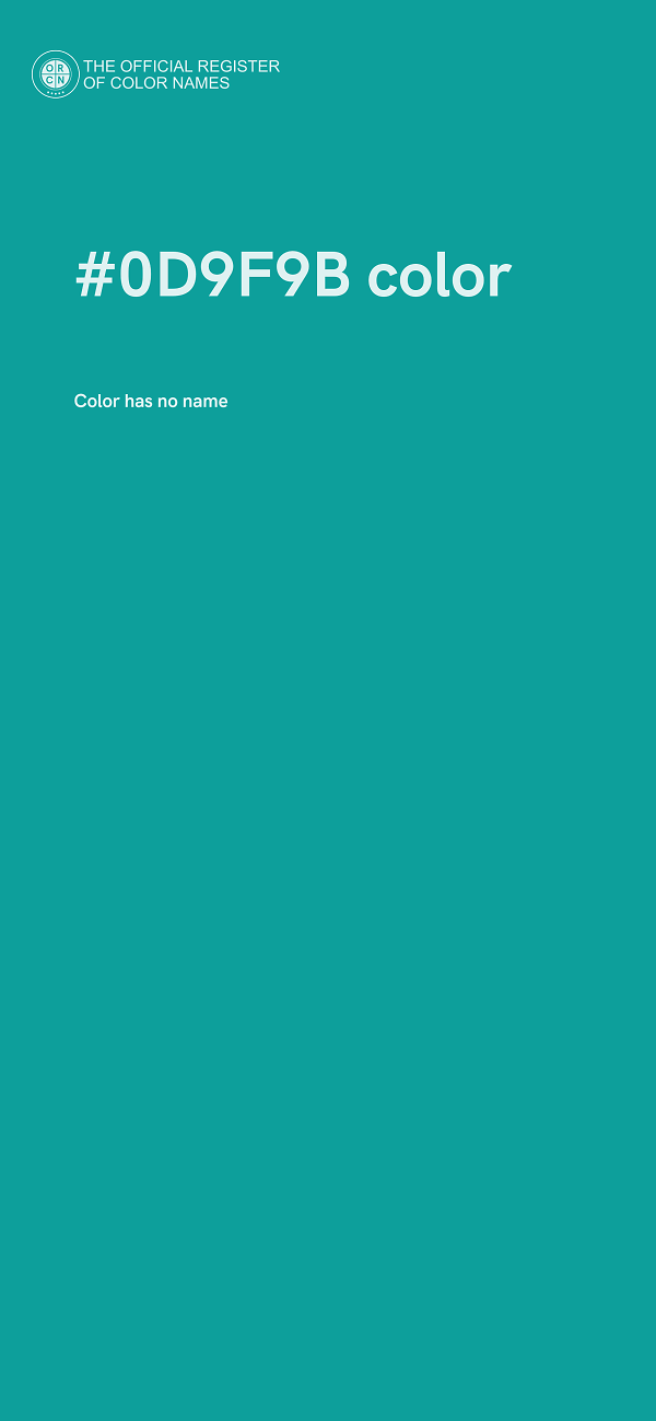 #0D9F9B color image