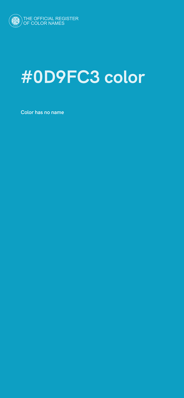 #0D9FC3 color image