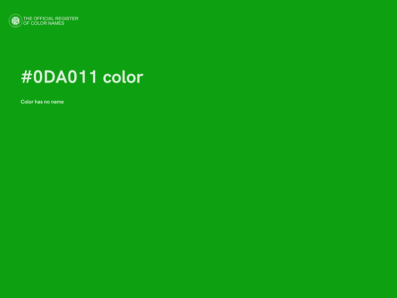 #0DA011 color image