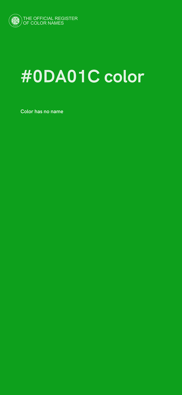 #0DA01C color image