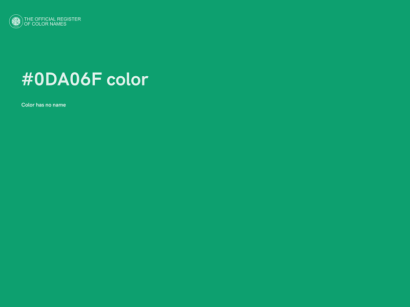 #0DA06F color image