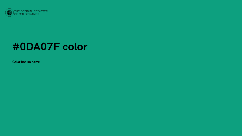 #0DA07F color image
