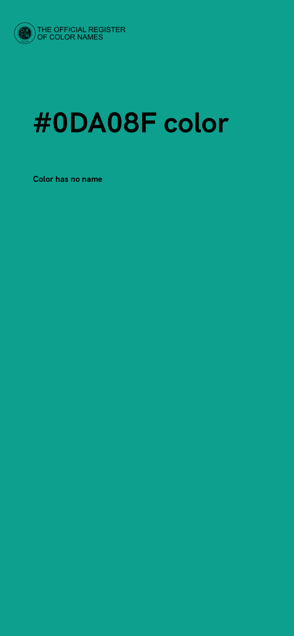 #0DA08F color image