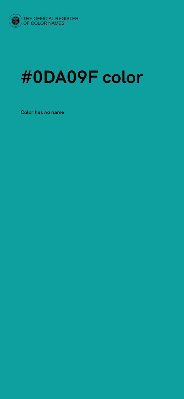 #0DA09F color image