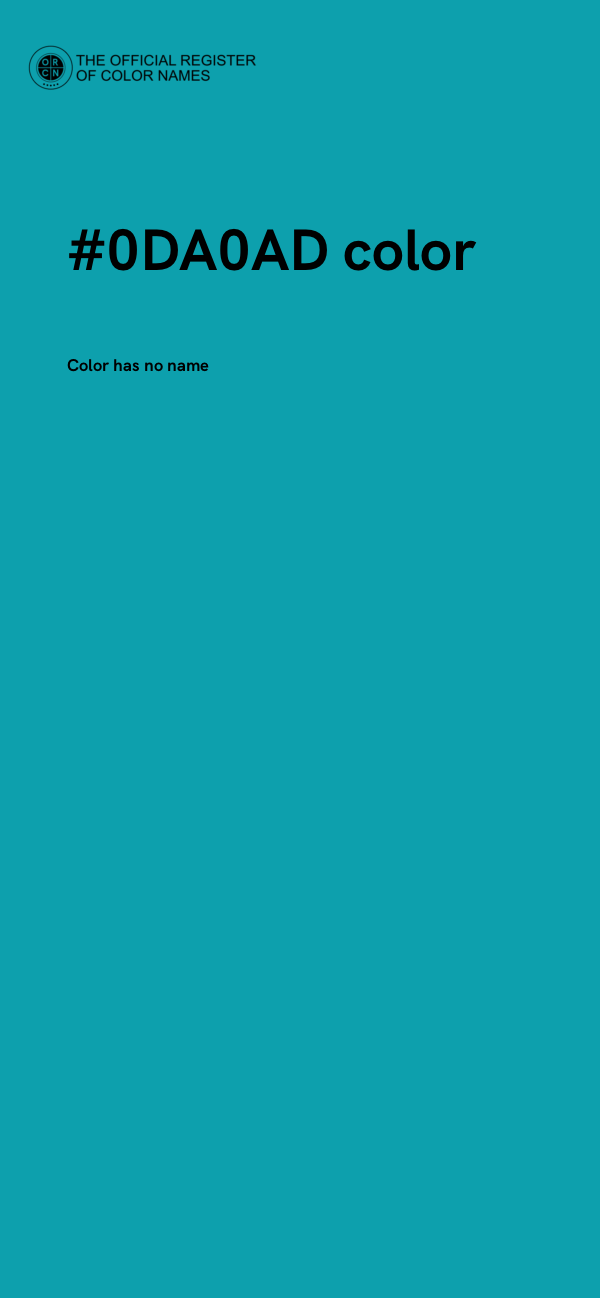 #0DA0AD color image