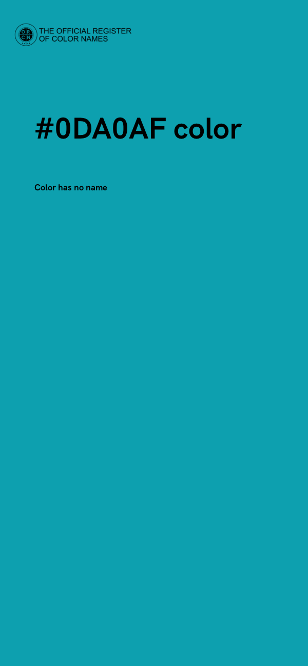 #0DA0AF color image
