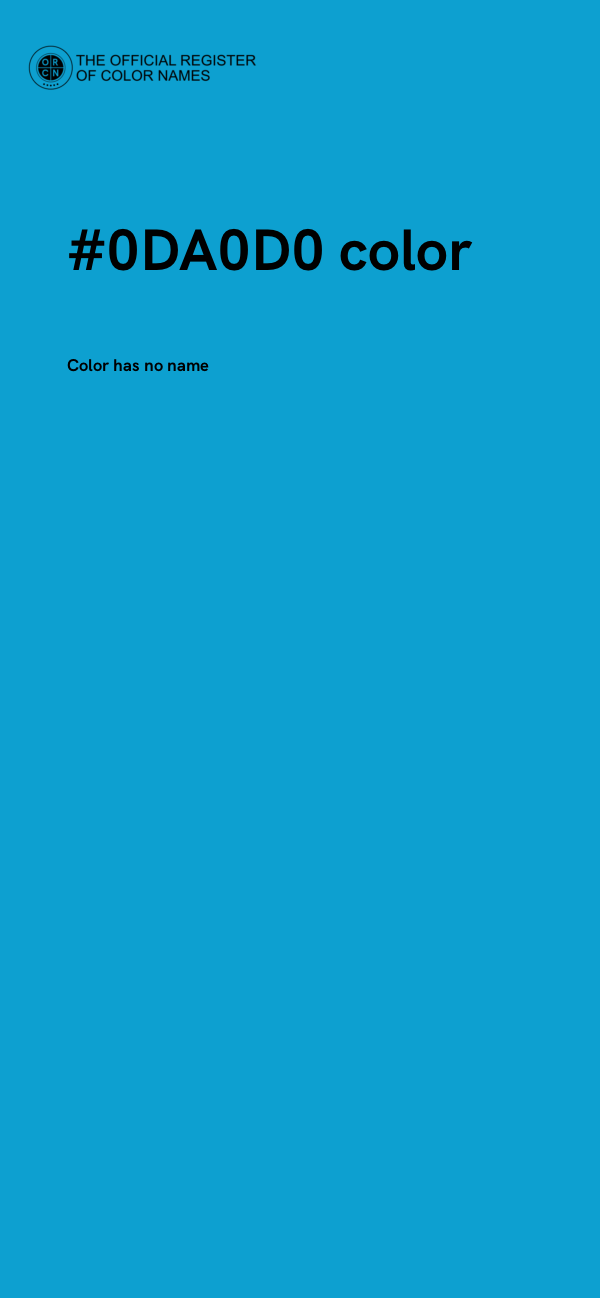 #0DA0D0 color image