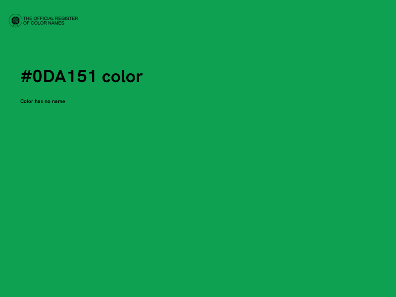 #0DA151 color image